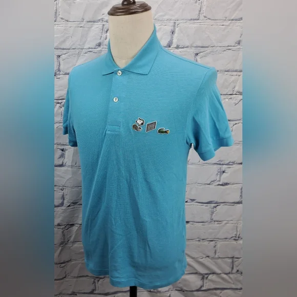 Lacoste x Peanuts Snoopy Men's Polo Shirt Tennis Pique Cotton Size Small (3) - Picture 7 of 14